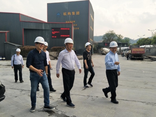 【管理纵横】抢抓机遇 放眼未来 ——cq9电子入口集团董事长来连毛赴杭构?砼二分公司视察指导工作